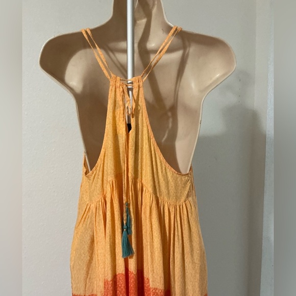 EUC Anthropologie Carla Weeks Setting Sun Maxi Dress Medium - Picture 7 of 13